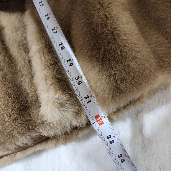 Tissavel France Vintage Faux Mink Fur Jacket Made In England Sz XL Excellent Con - Picture 9 of 16